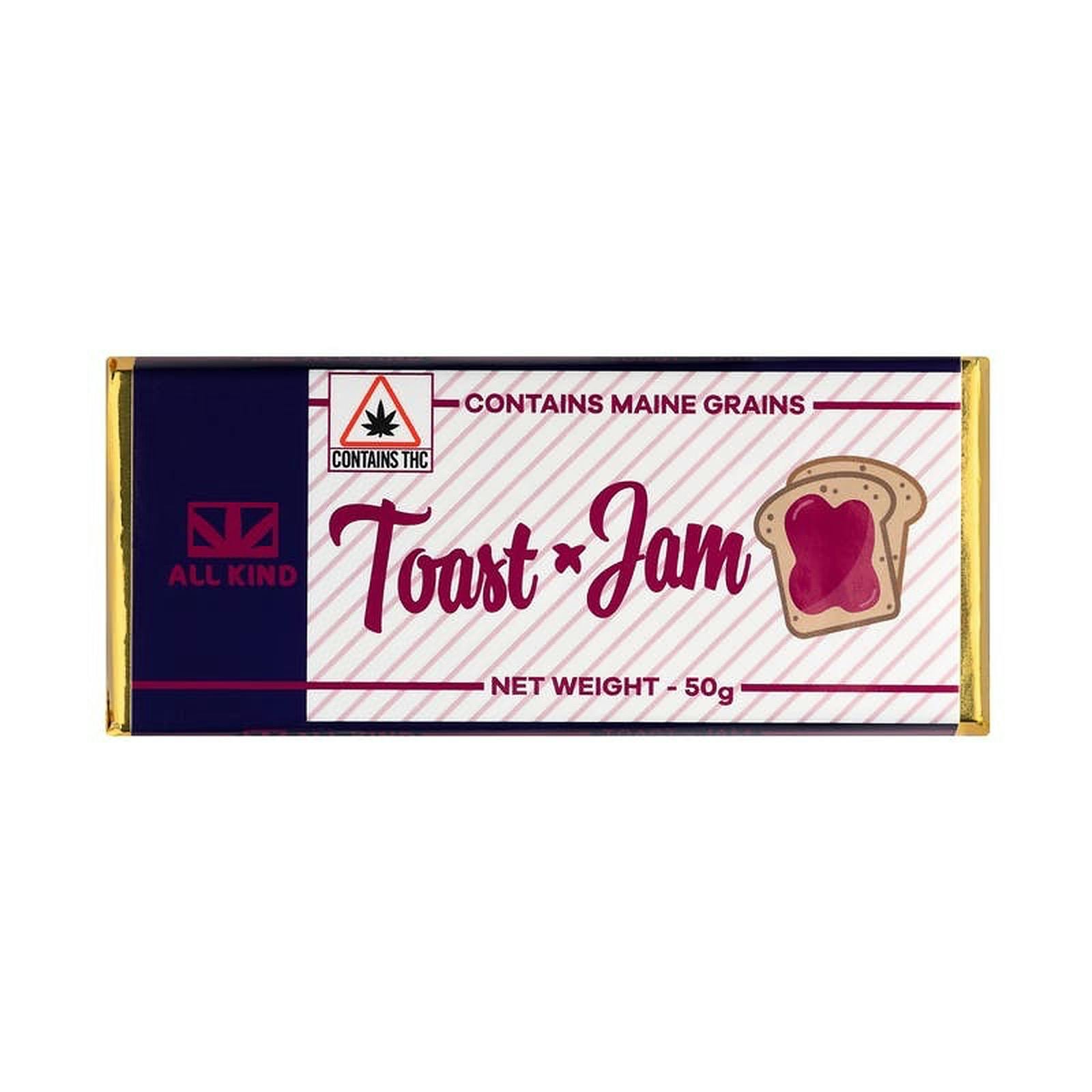 Dark Chocolate Bar - Toast x Jam - (100mg)
